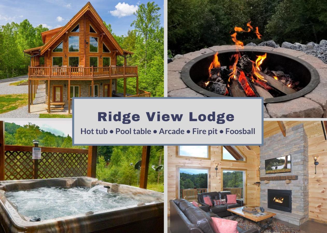 Ridge View Lodge Nature And Mountain View - Hot Tub - Firepit - Yard - Games Гатлинбург Экстерьер фото