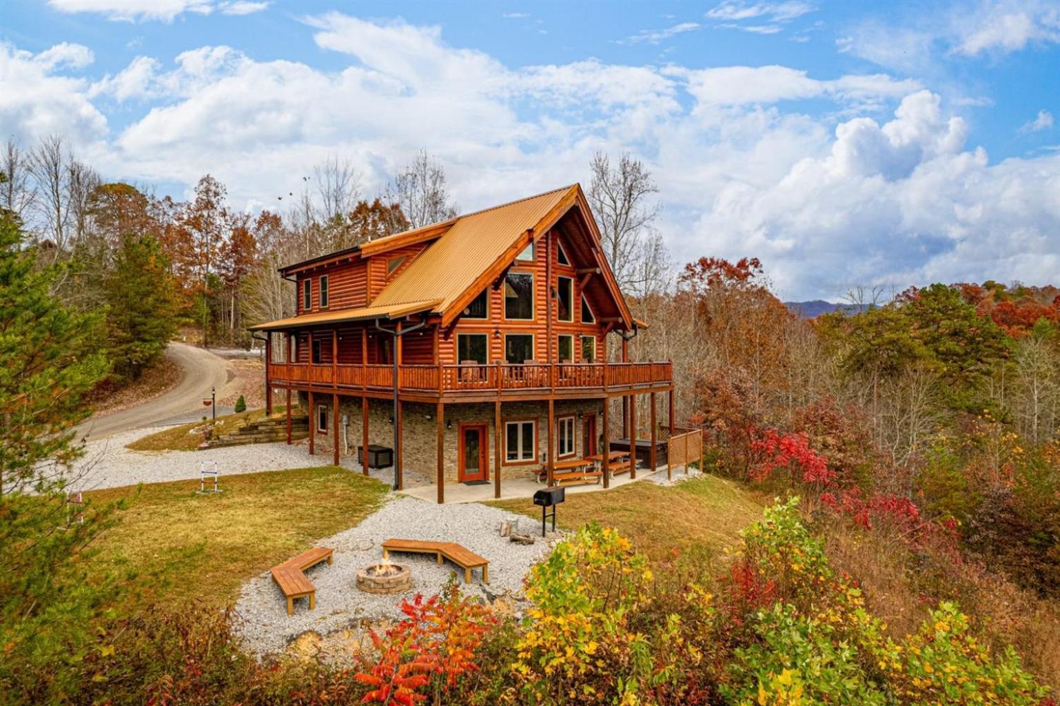 Ridge View Lodge Nature And Mountain View - Hot Tub - Firepit - Yard - Games Гатлинбург Экстерьер фото